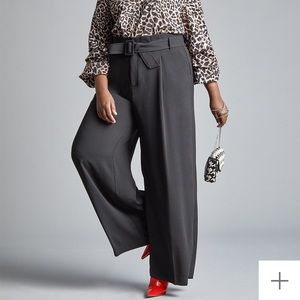 Eloquii NWT 28 Paperbag waist wide leg pant